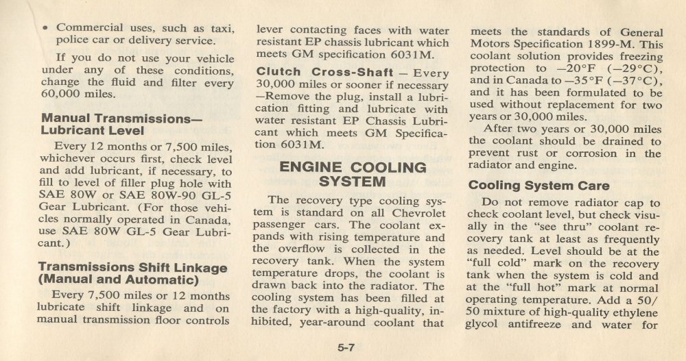 1977 Chev Chevelle Owners Manual Page 7